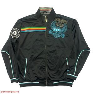 Vintage Y2K 2000’s Coogi Egyptian Pharoah themed fullzip track jacket mens XXXL